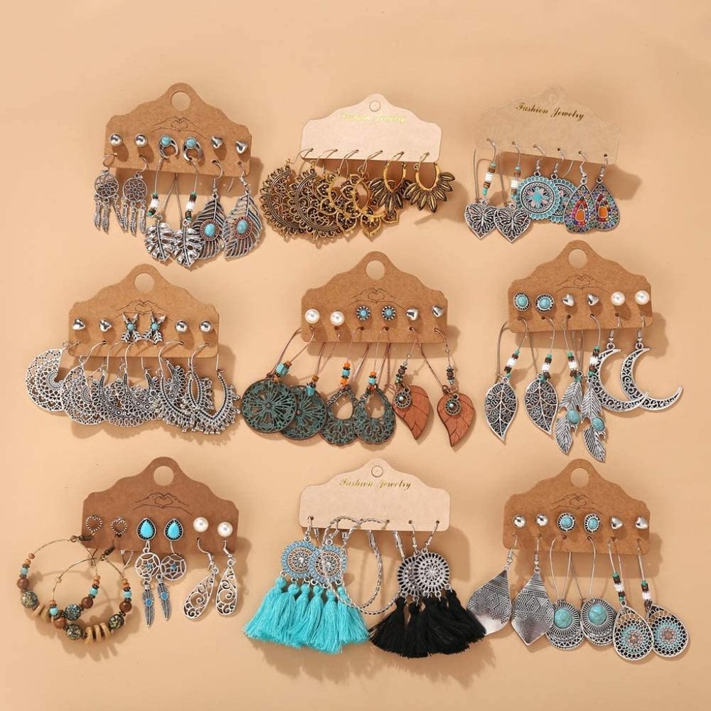 New Wholesale Bundle  45 Pairs Fashion  Drop Dangle Earrings Set for Women - Picture 2 of 5